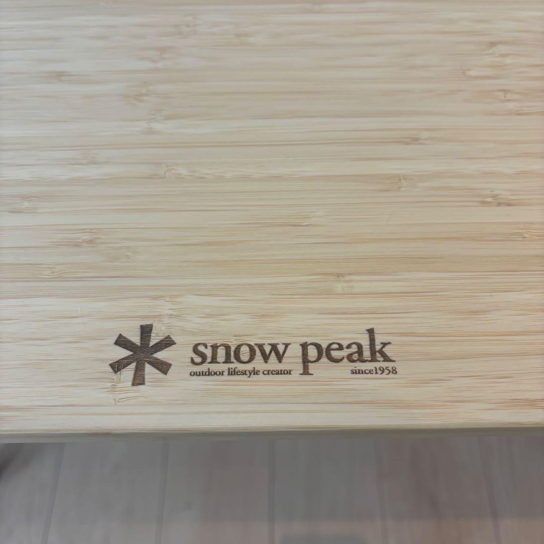 【美品】スノーピーク、 ワンアクションテーブルロングLight Bamboo