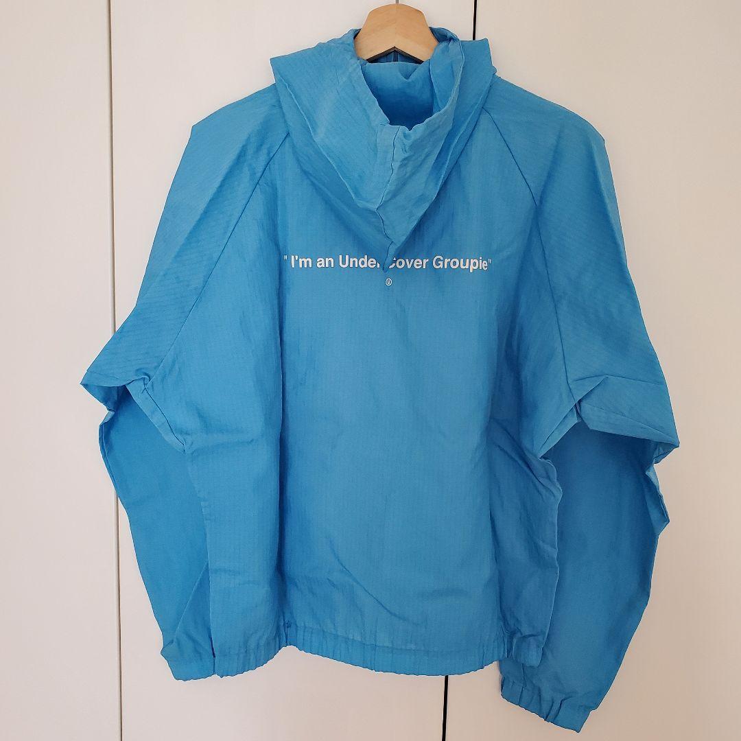 【UNDER COVER （アンダーカバー）】水色のナイロンパーカー/フリー