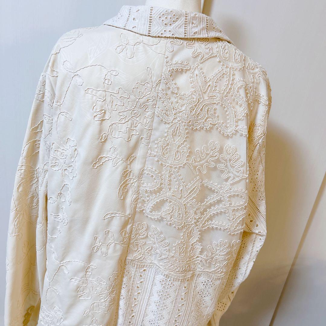 あめり様♡Eaphi PATCHWORK EMBROIDERY LACE JA…