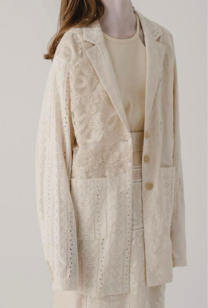 あめり様♡Eaphi PATCHWORK EMBROIDERY LACE JA…