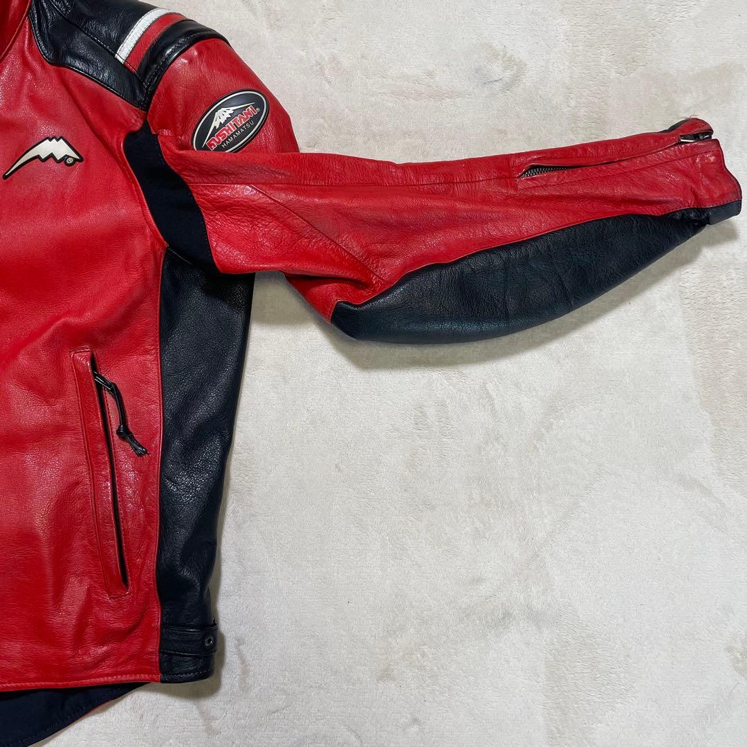 クシタニ　K-0640 CHRONOS JACKET レザー　限定生産 赤黒　L