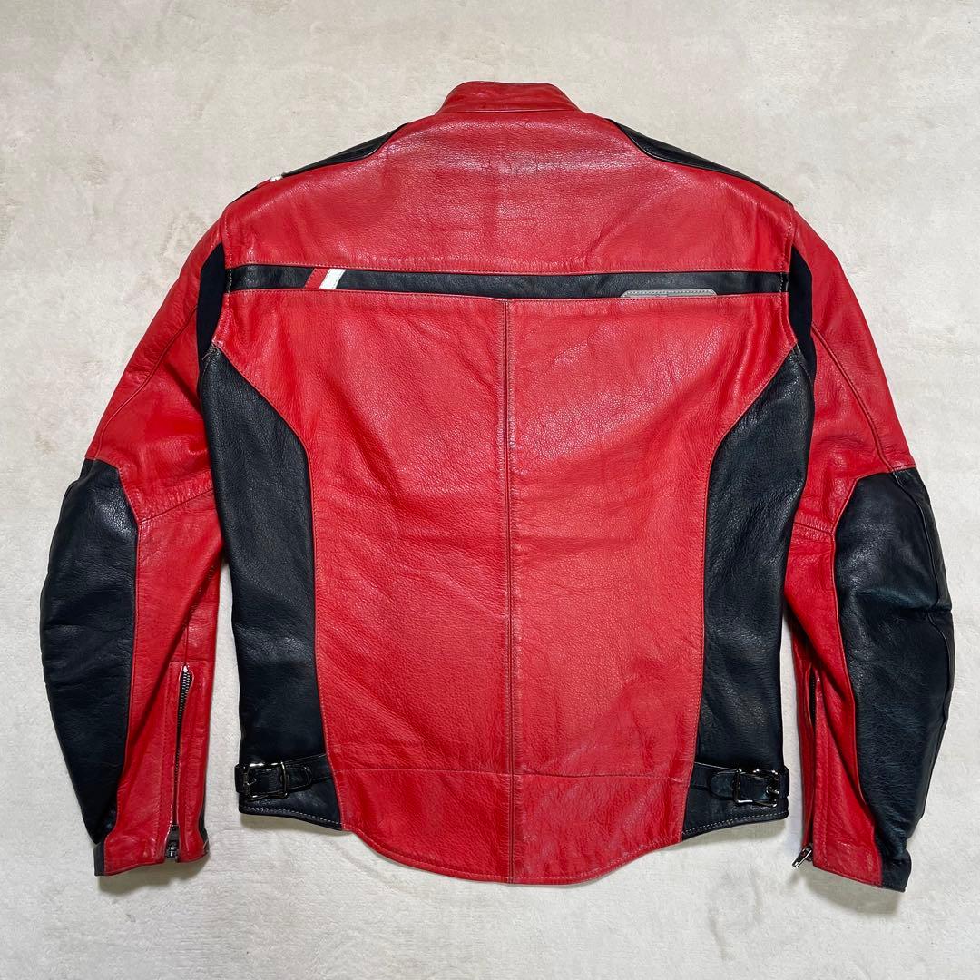 クシタニ　K-0640 CHRONOS JACKET レザー　限定生産 赤黒　L