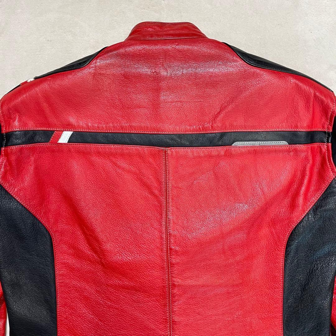 クシタニ　K-0640 CHRONOS JACKET レザー　限定生産 赤黒　L