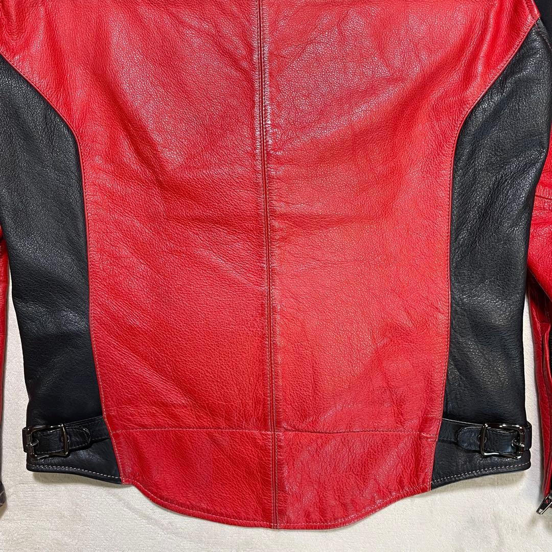 クシタニ　K-0640 CHRONOS JACKET レザー　限定生産 赤黒　L