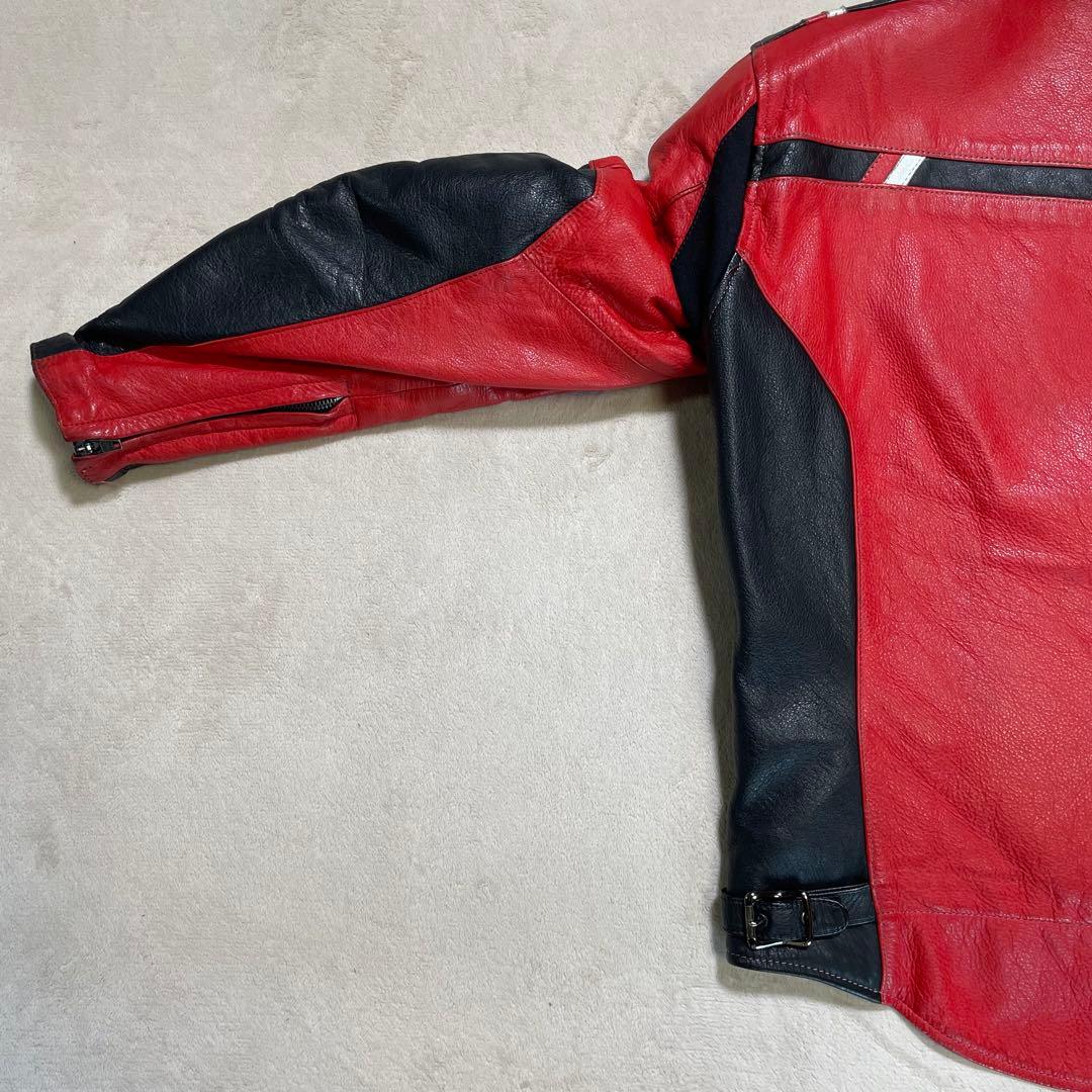 クシタニ　K-0640 CHRONOS JACKET レザー　限定生産 赤黒　L