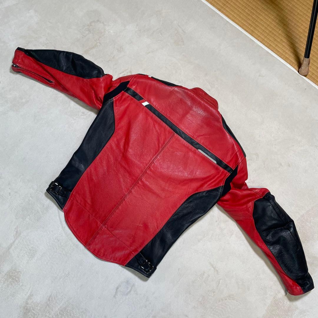 クシタニ　K-0640 CHRONOS JACKET レザー　限定生産 赤黒　L