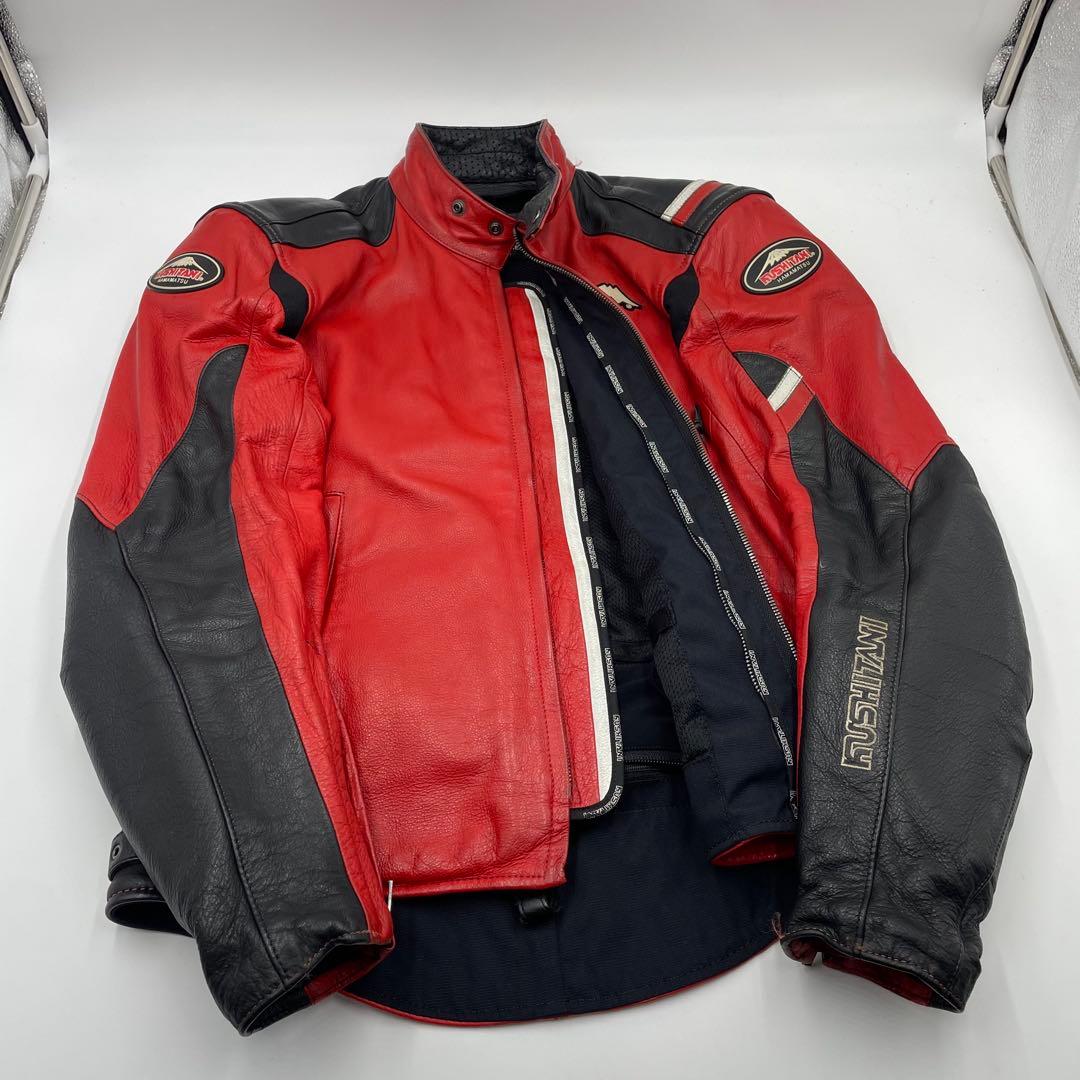 クシタニ　K-0640 CHRONOS JACKET レザー　限定生産 赤黒　L