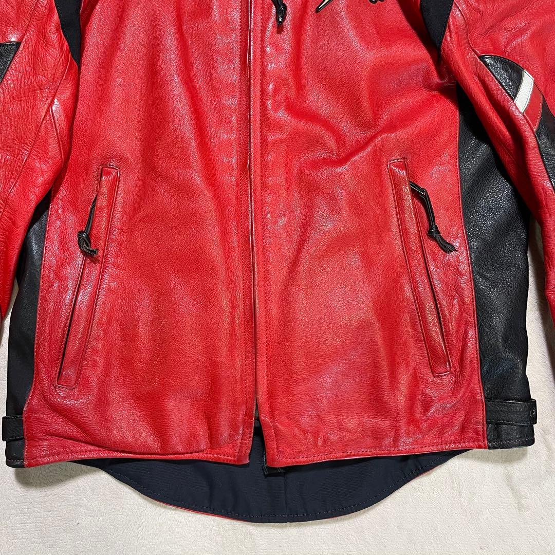 クシタニ　K-0640 CHRONOS JACKET レザー　限定生産 赤黒　L