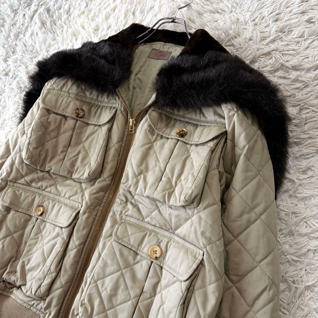 【専用✨希少】ピンクハウス 中綿 キルティングジャンパー ボアフード N-2B