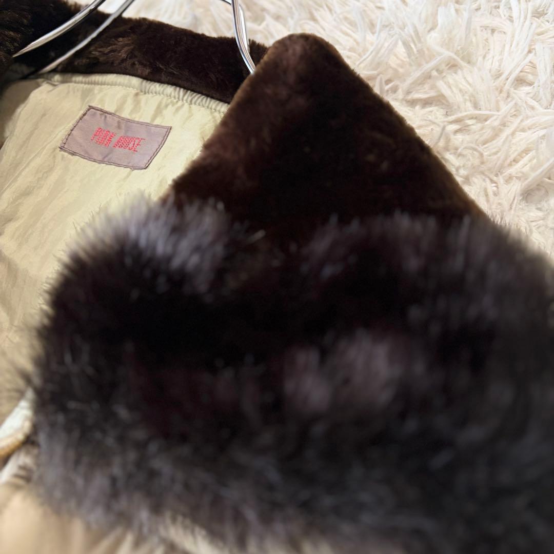 【専用✨希少】ピンクハウス 中綿 キルティングジャンパー ボアフード N-2B