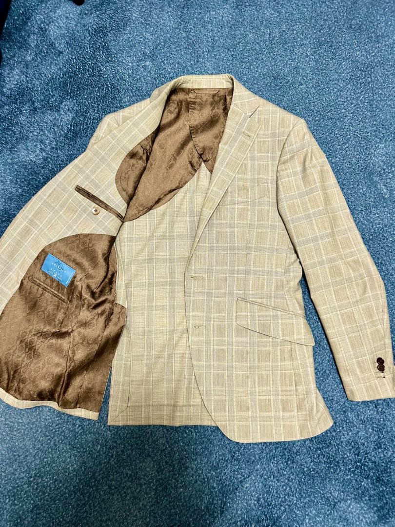 ✨高級イタリア生地 GUABELLO美品 ✨定価15万 オーダー A5 M〜L