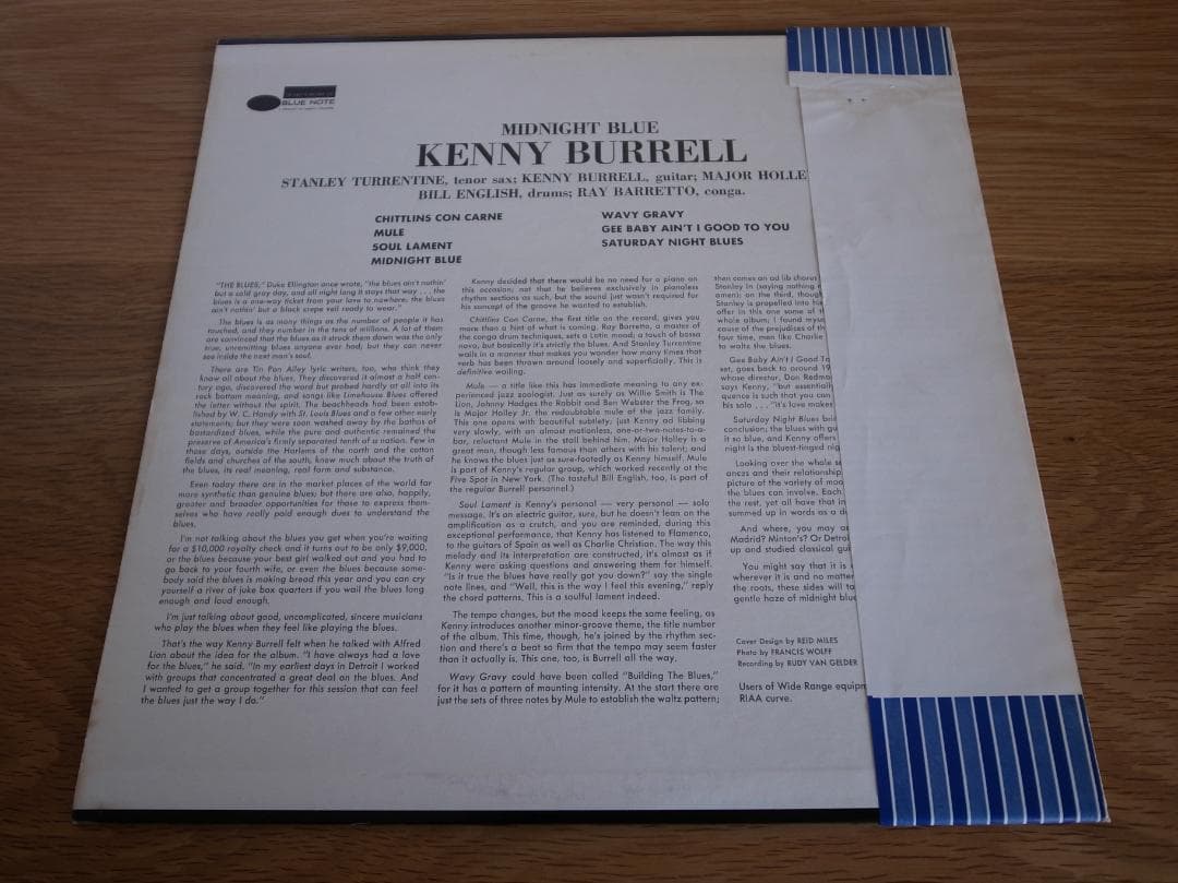 ケニー・バレル ミッドナイト・ブルー US盤 LP ブルーノート