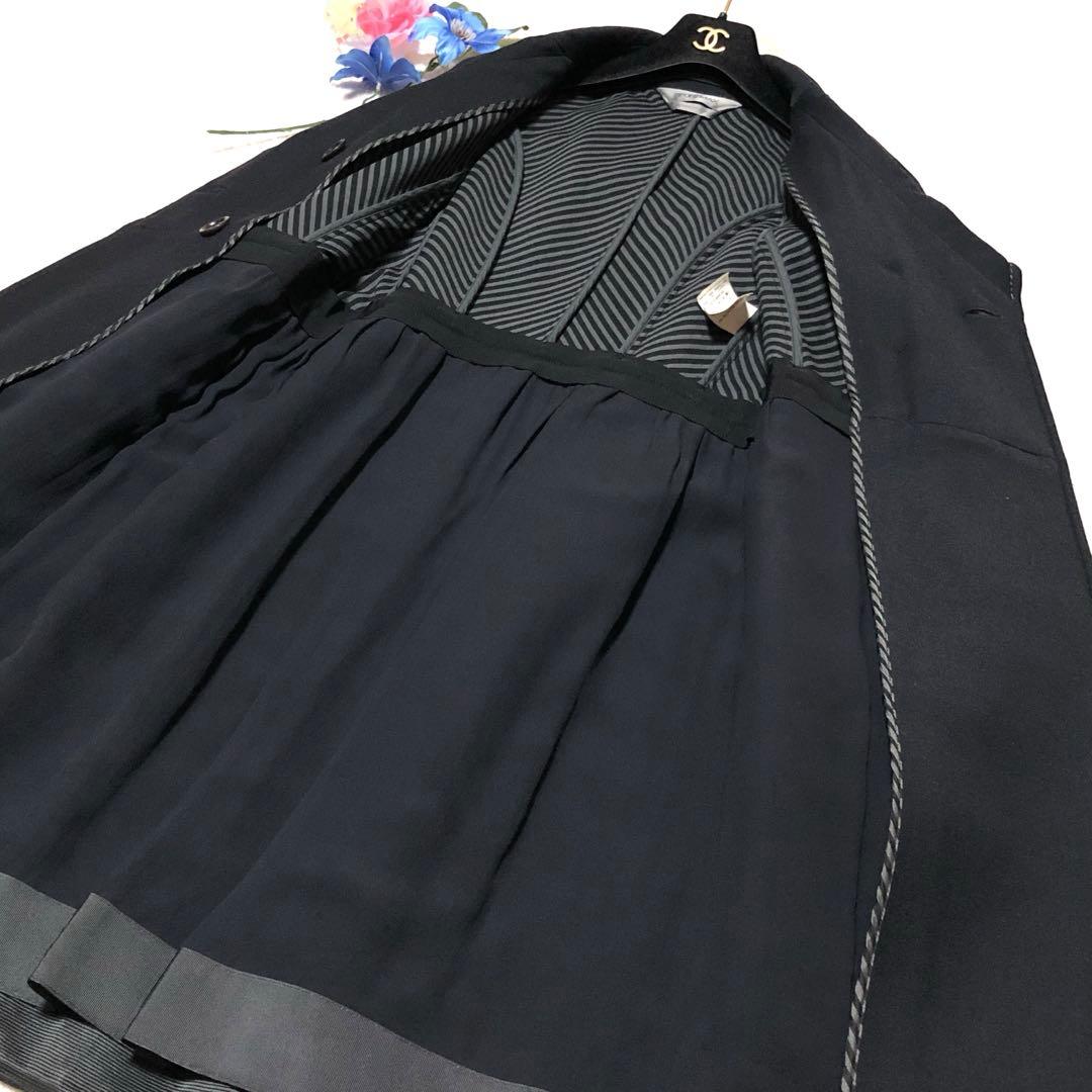 ほぼ未使用　スポーツマックス　チェスターコート　ダブル　ラナウール　シルク　42