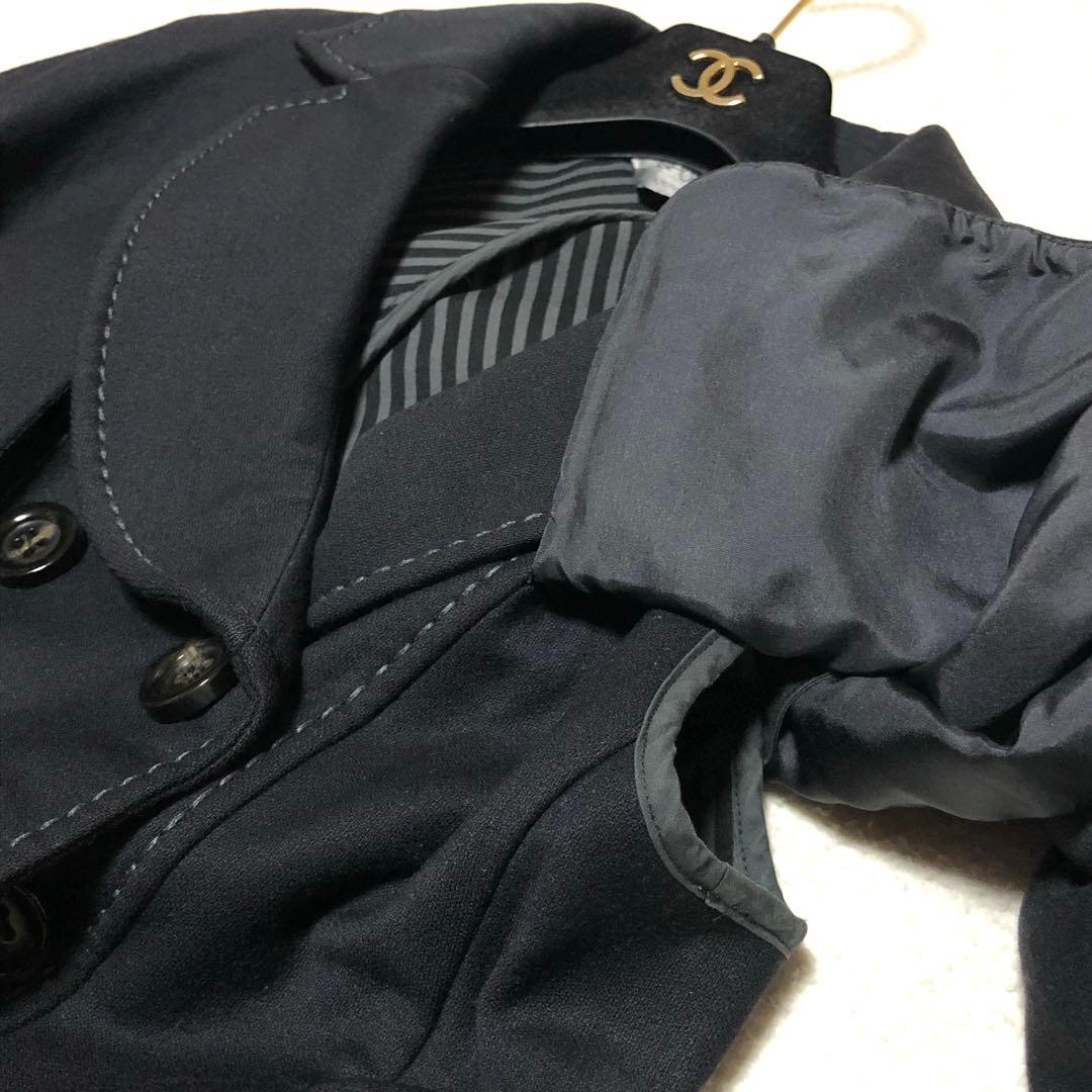 ほぼ未使用　スポーツマックス　チェスターコート　ダブル　ラナウール　シルク　42