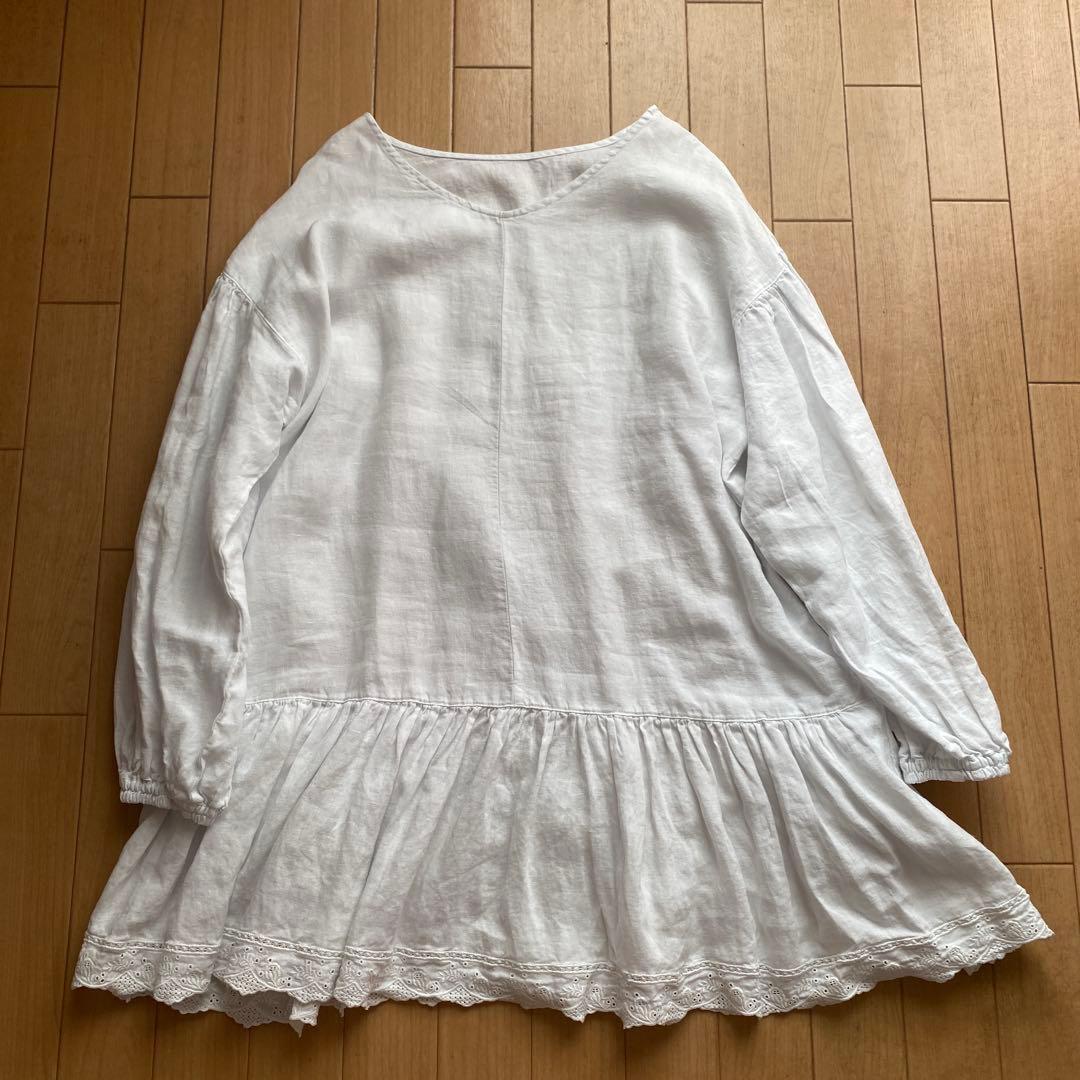 未使用2025AWネストローブ＊リネンスカラップ2wayチュニック