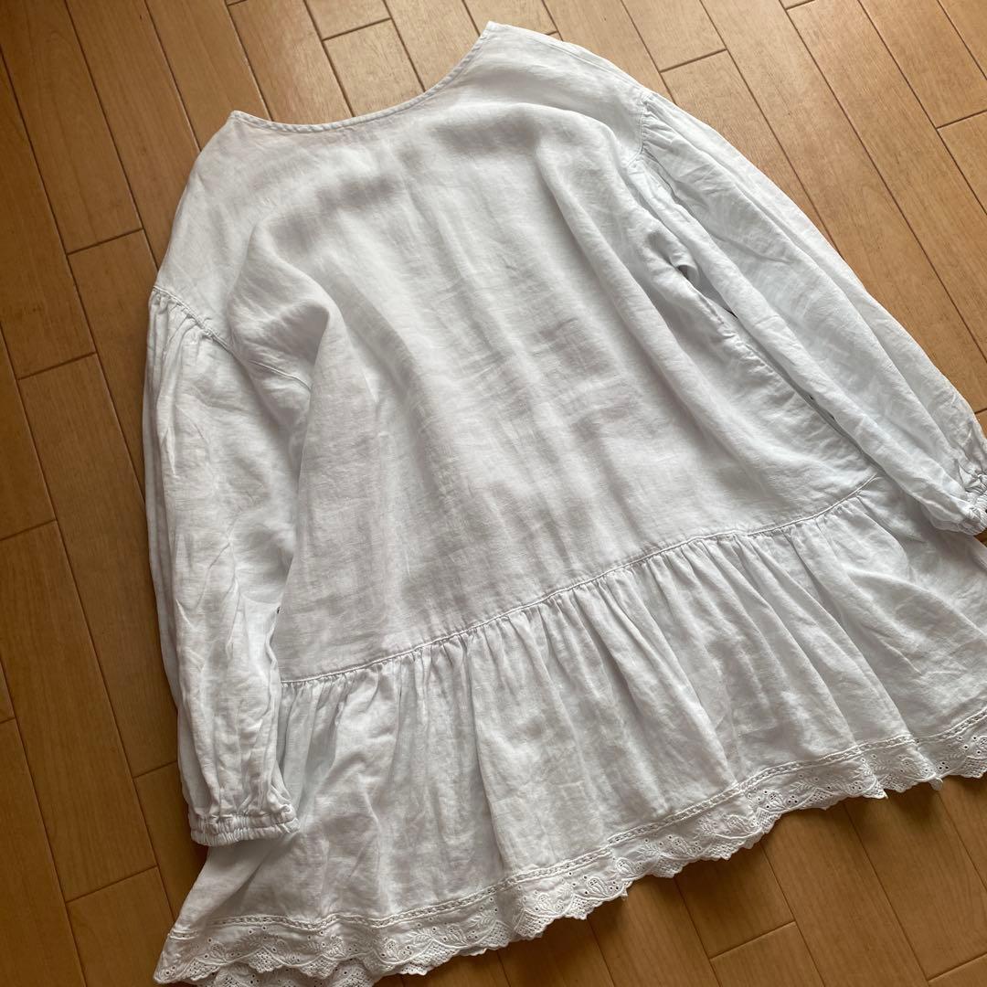 未使用2025AWネストローブ＊リネンスカラップ2wayチュニック