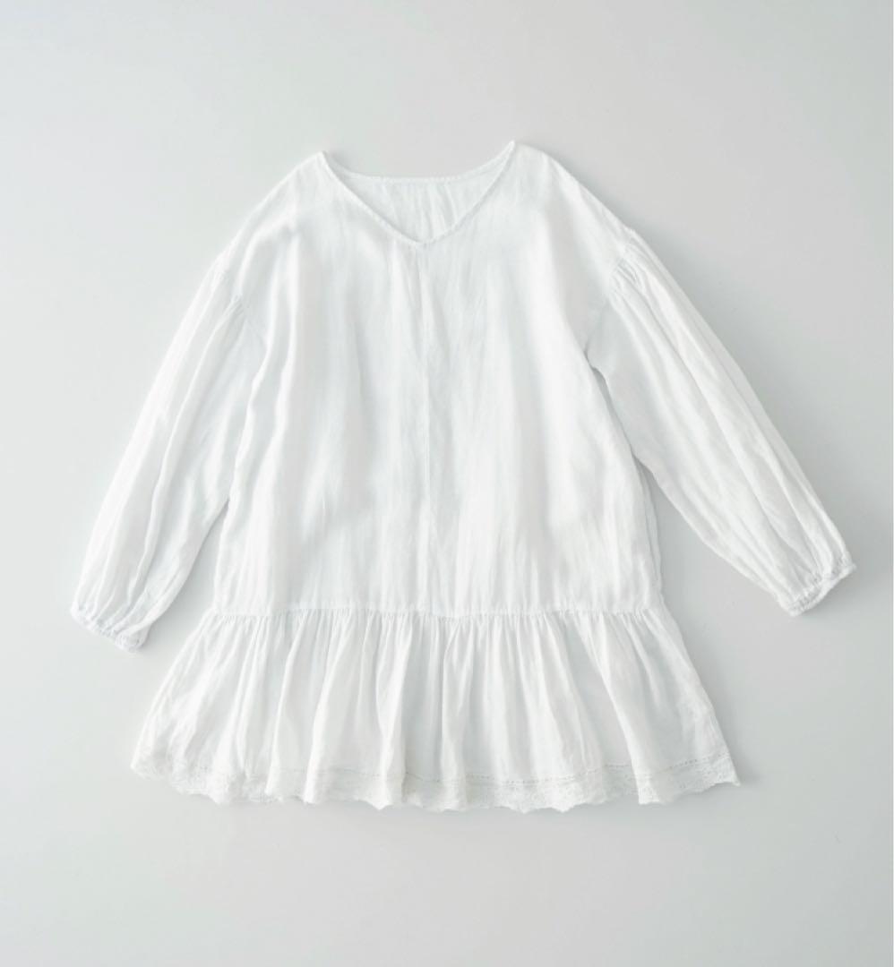 未使用2025AWネストローブ＊リネンスカラップ2wayチュニック