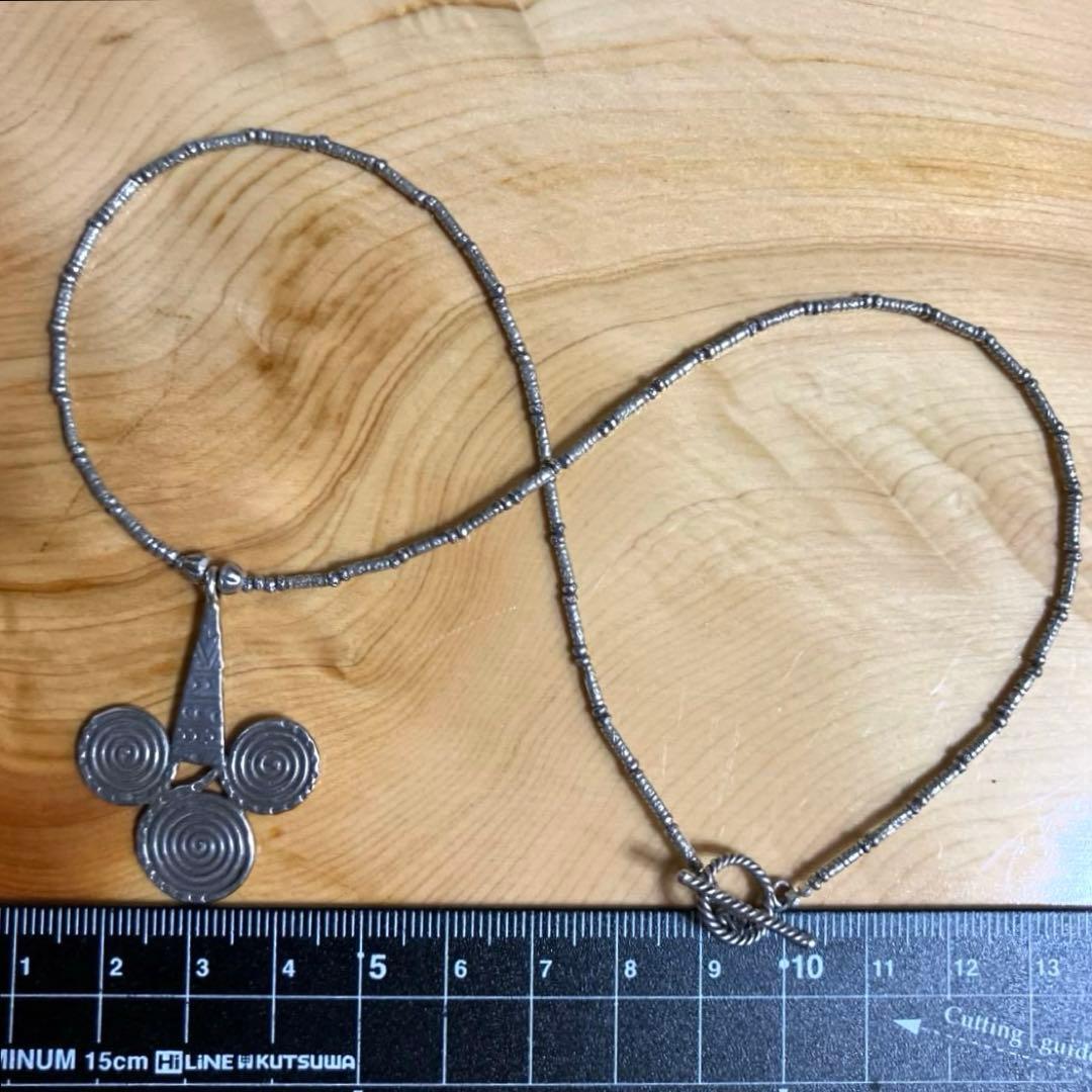 カレンシルバー渦巻チョーカーネックレスとピアス セット