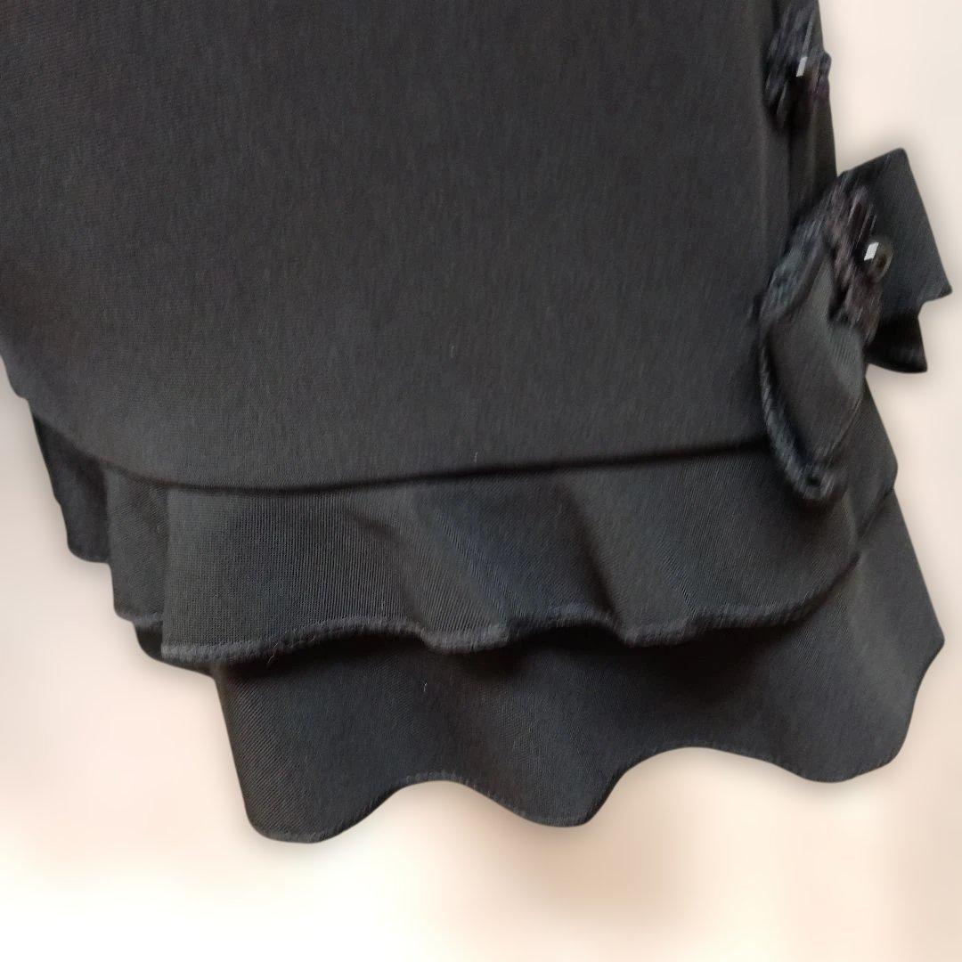 黒サラッとしたフルレングスパンツサイズ42　40