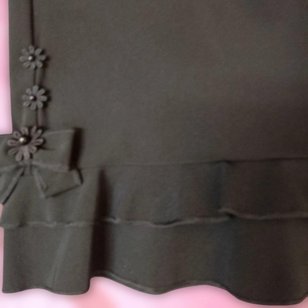 黒サラッとしたフルレングスパンツサイズ42　40