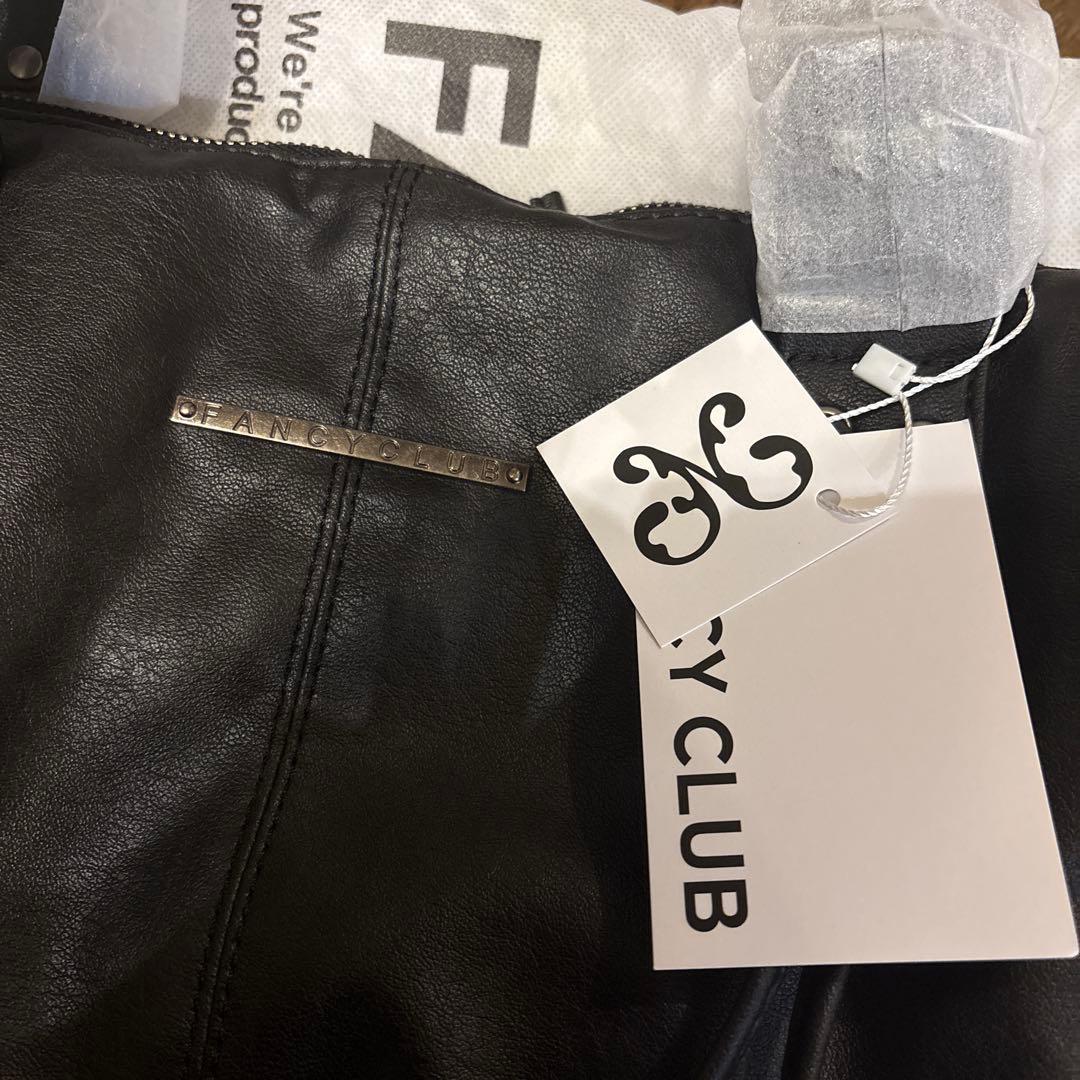 FANCY CLUB ブラック ショルダーバッグ 合皮