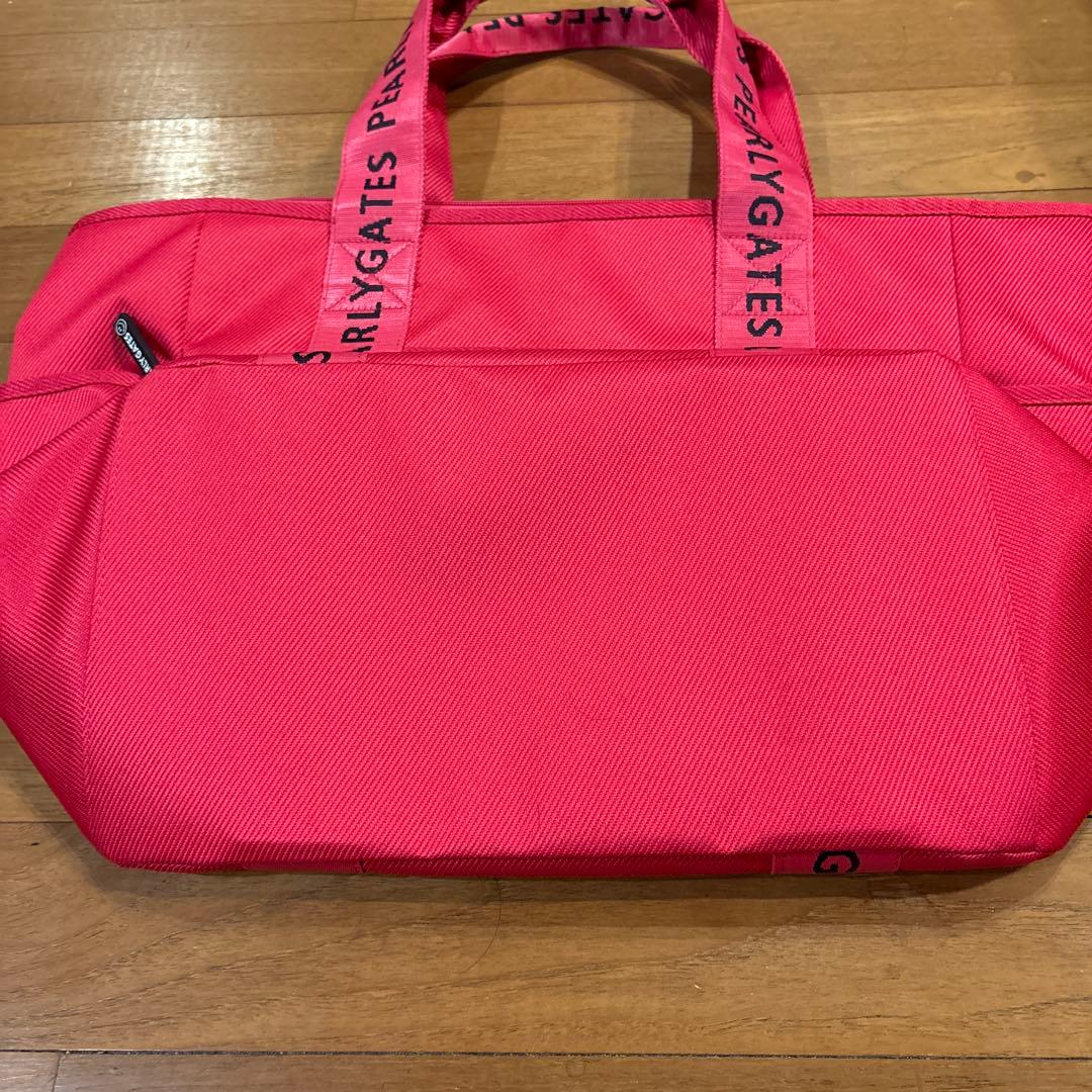 新品未使用　PEARLY GATES ロッカーバッグ　トートバッグ　ピンク