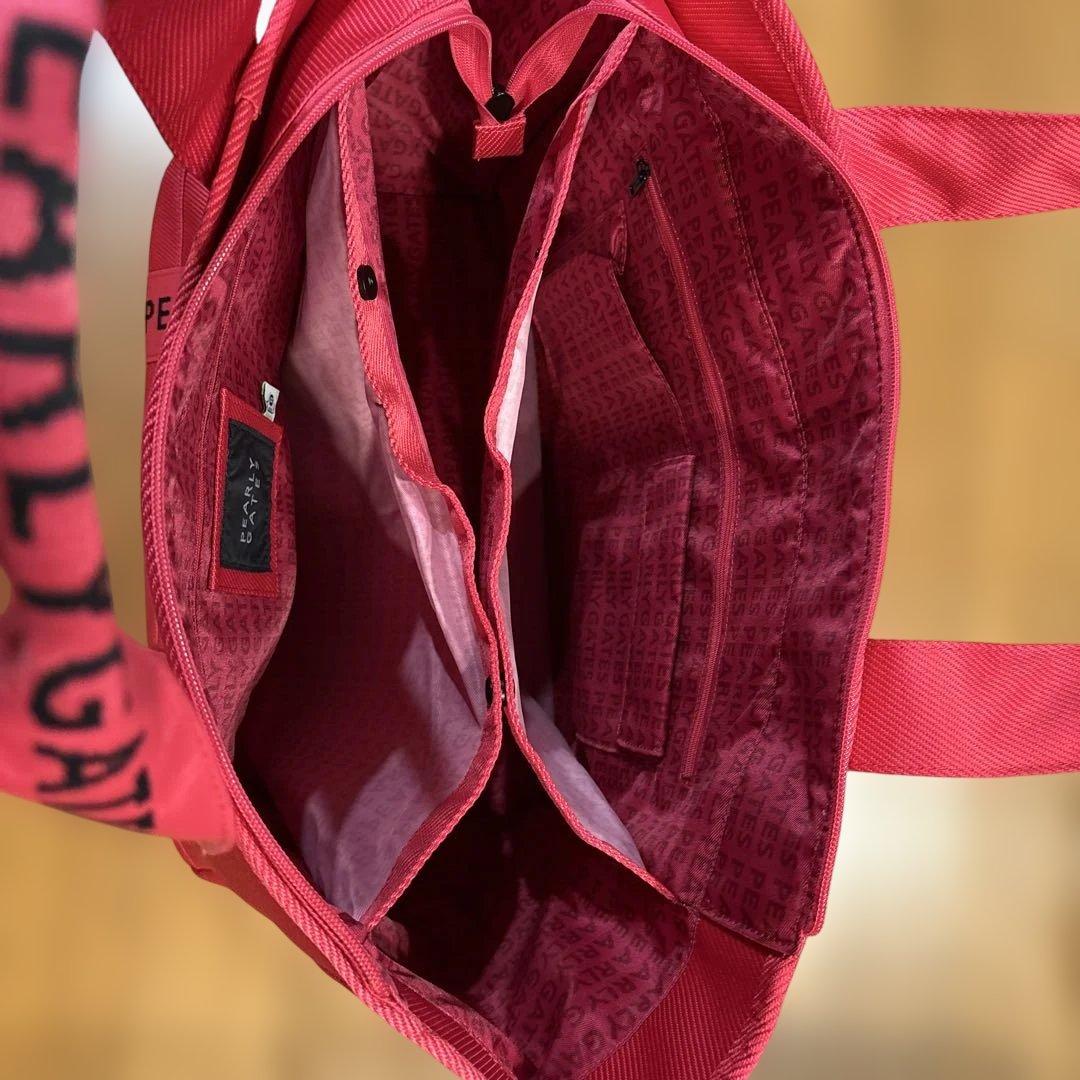 新品未使用　PEARLY GATES ロッカーバッグ　トートバッグ　ピンク