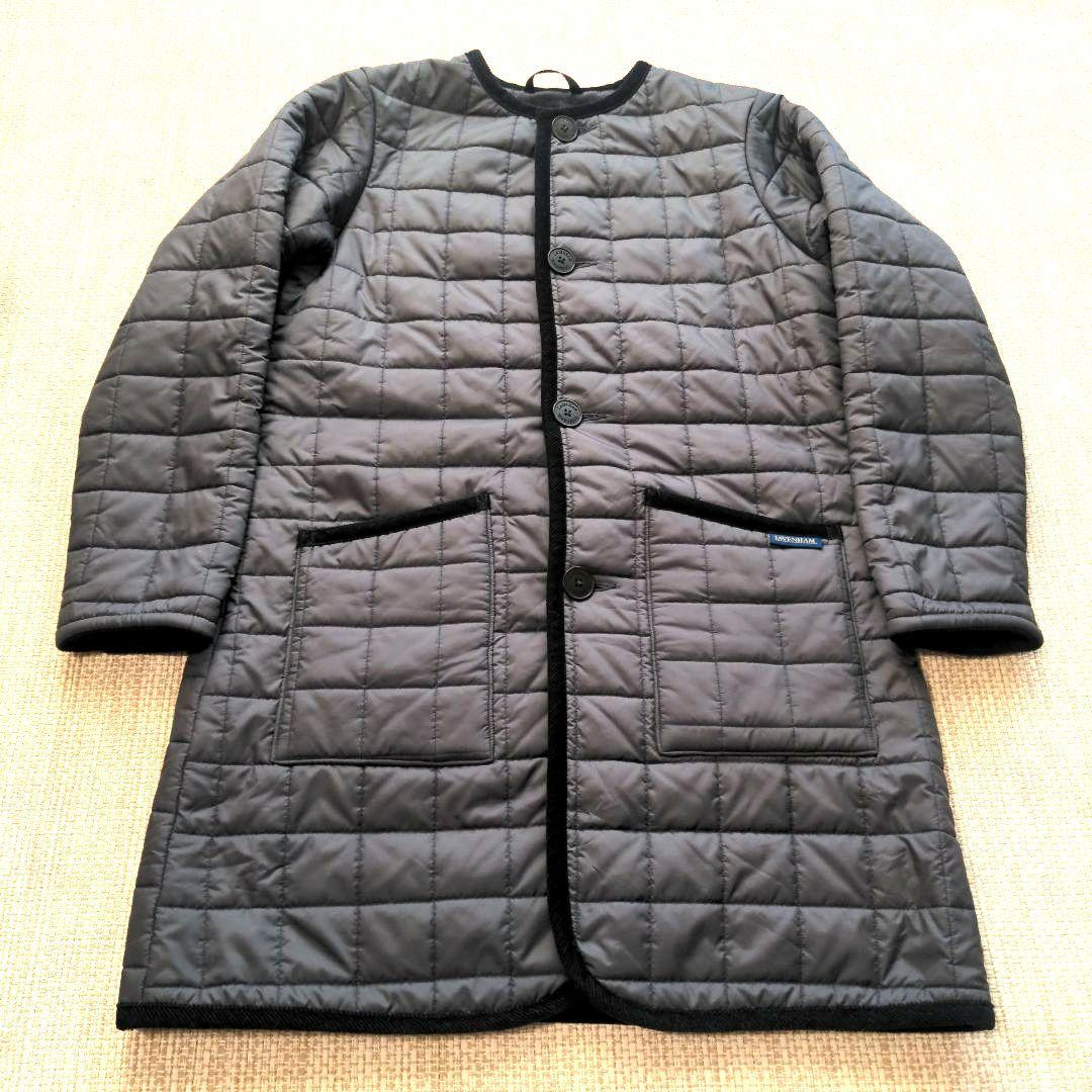 美品LAVENHAMキルティング ロングコート サイズ38ネイビー紺