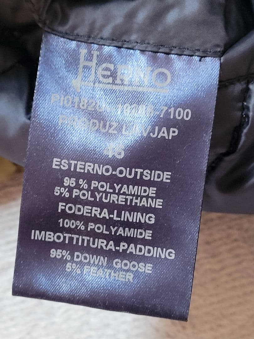HERNO ヘルノ リバーシブル ダウンベスト 46 S