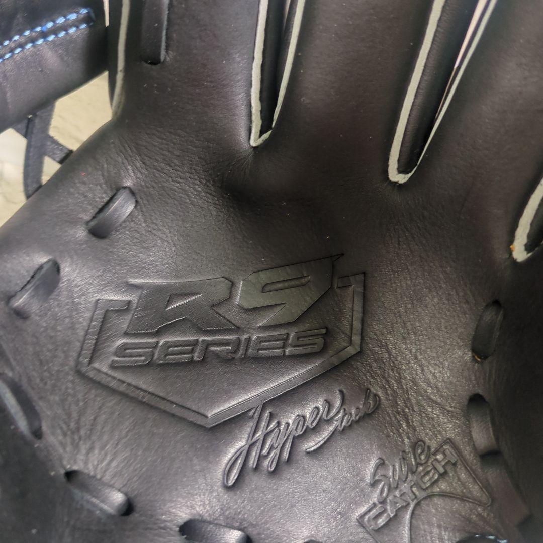 【未使用・タグ付き】Rawlings 軟式グローブ 黒/青 ジュニアS