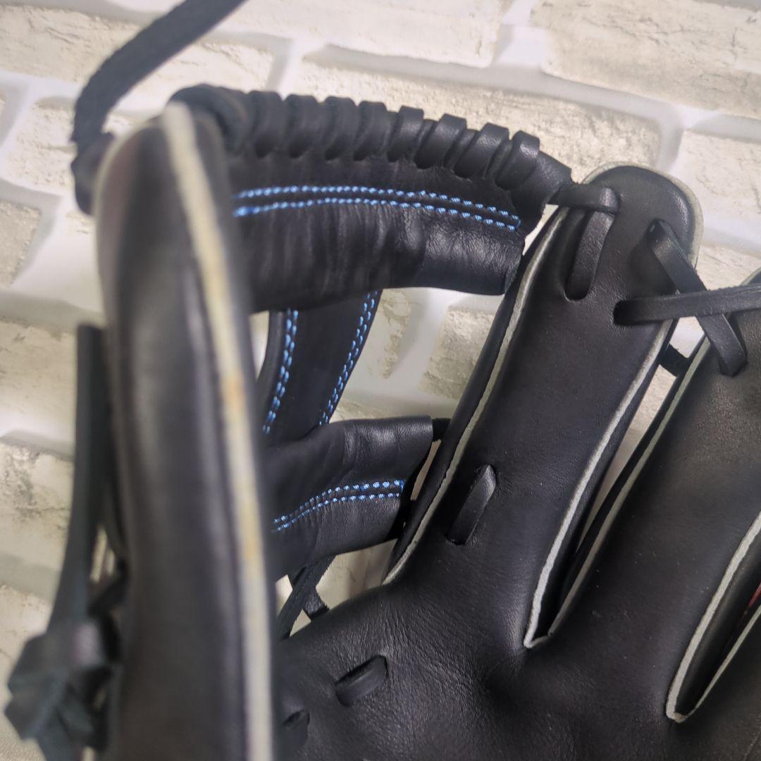 【未使用・タグ付き】Rawlings 軟式グローブ 黒/青 ジュニアS