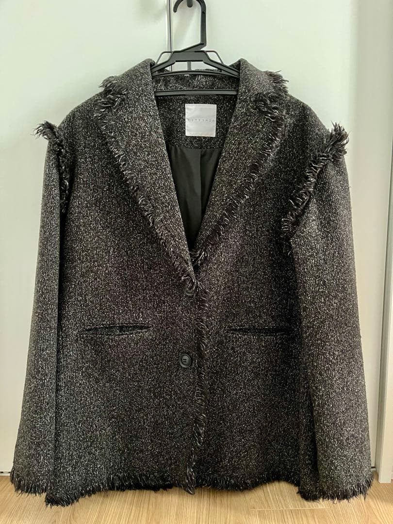 ジャケット・アウター CITYSHOP FRINGE TWEED JACKET / 36