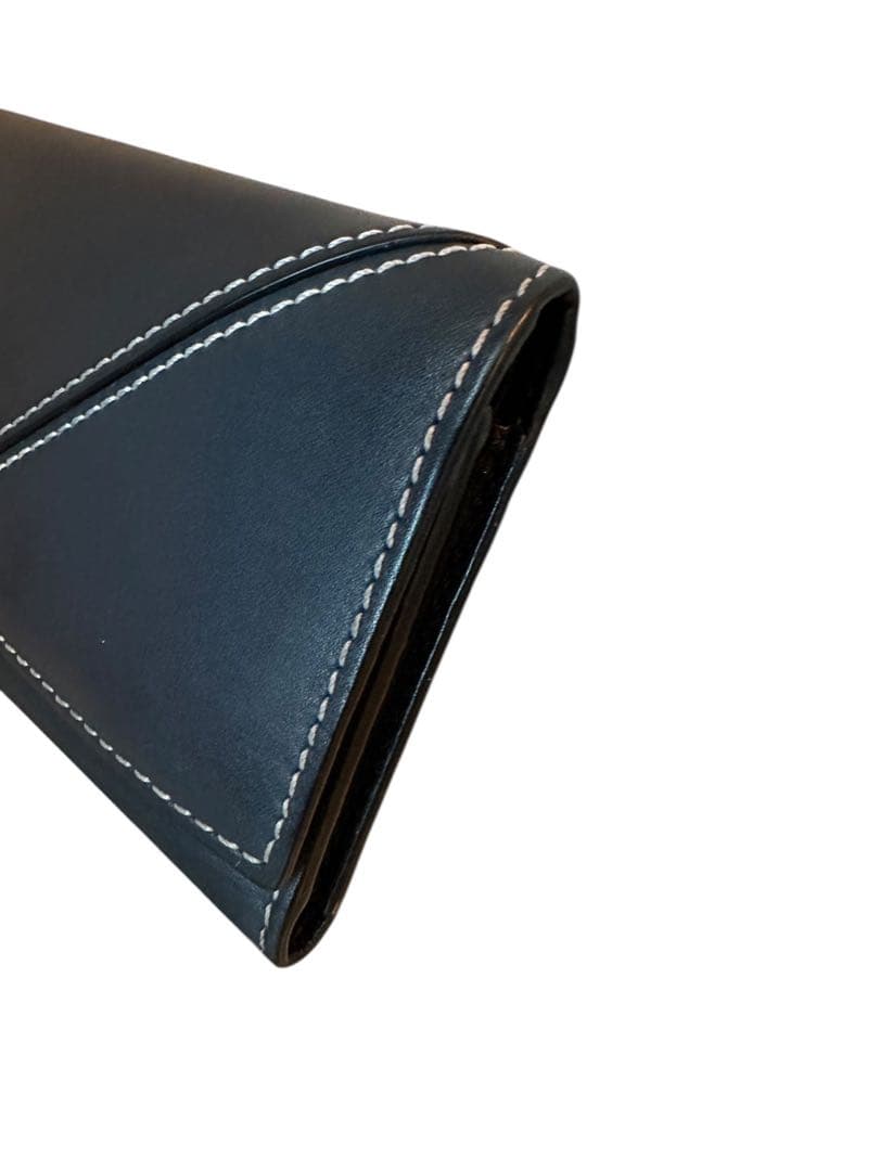 『極美品』LOEWE ブラックレザー 三つ折り財布