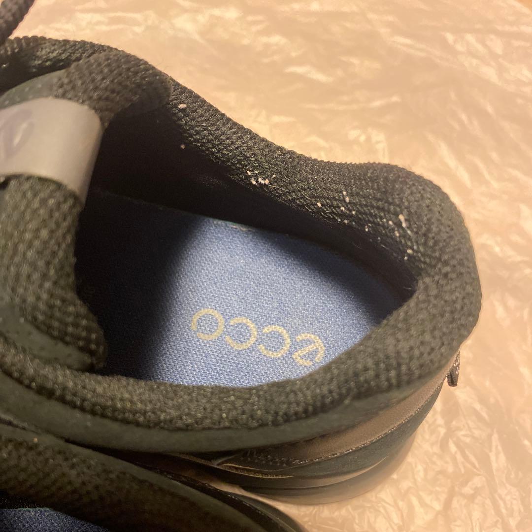 ECCO エコー 定番 ゴアテックス スニーカー 24cm 革　美品　黒ブラック