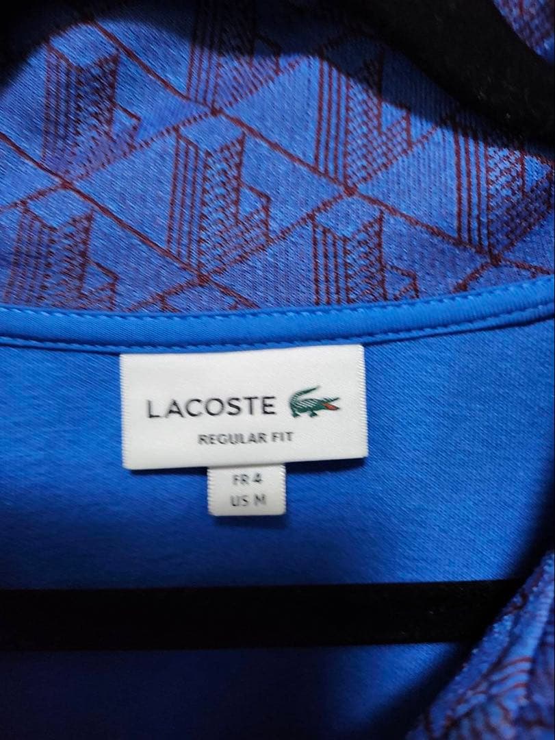 じ*ん様 LACOSTE ジオメトリックパターン ジャージ US M