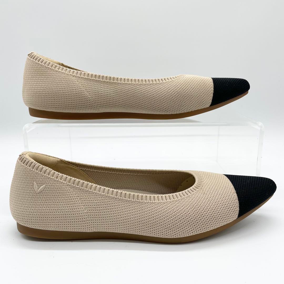 【極美品】VIVAIA ビバイア フラットシューズ ポインテッドトゥ ベージュ