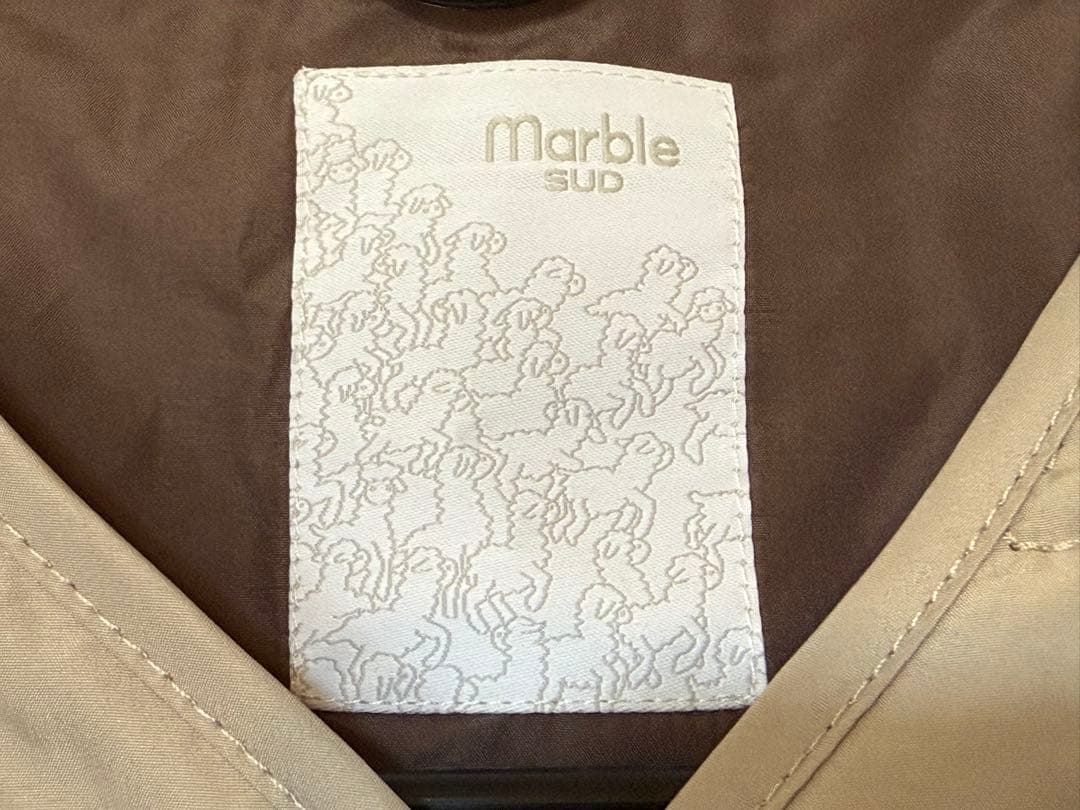 Marble Sud/ベアー柄/キルティングベスト