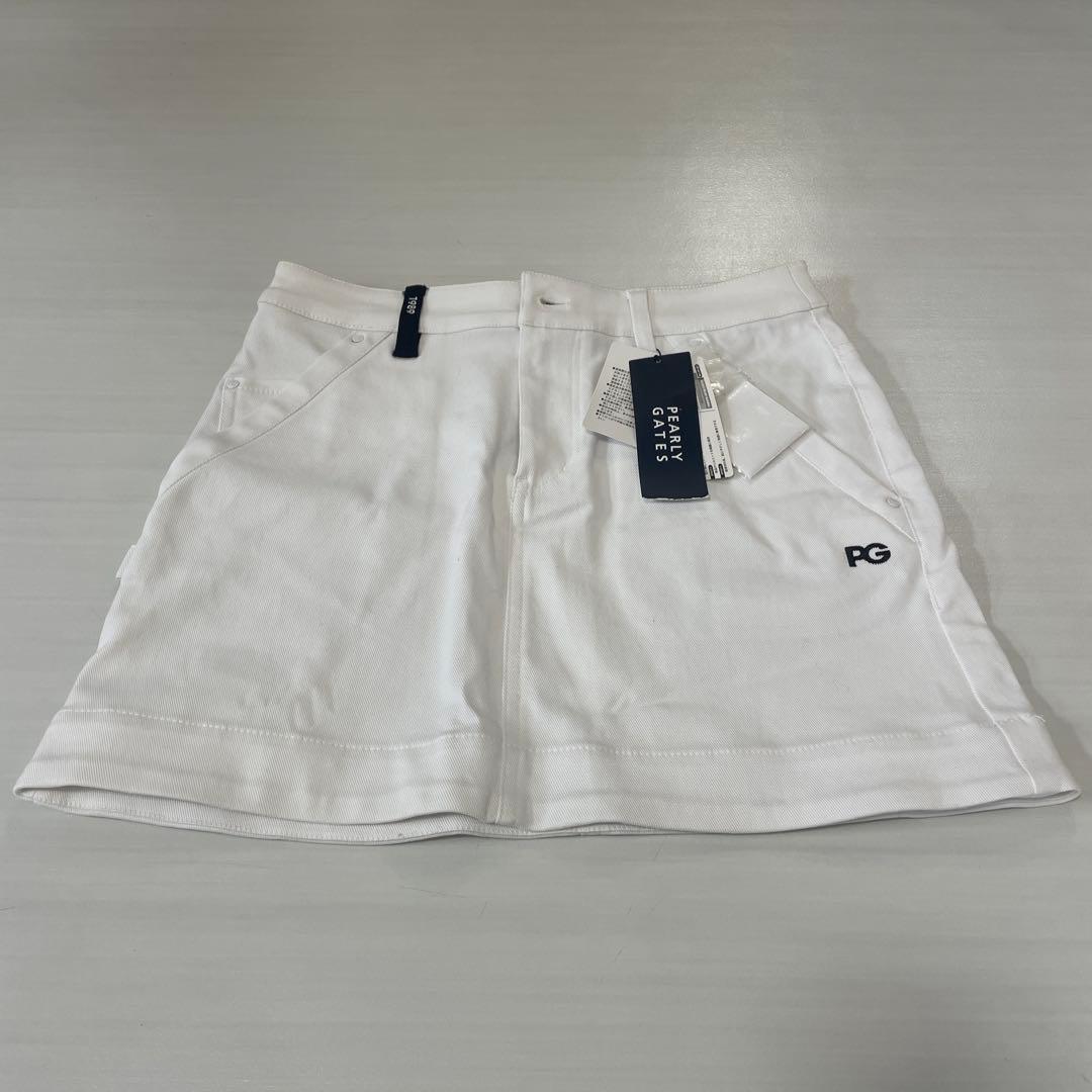 PEARLY GATES レディーススカート ホワイト サイズ1