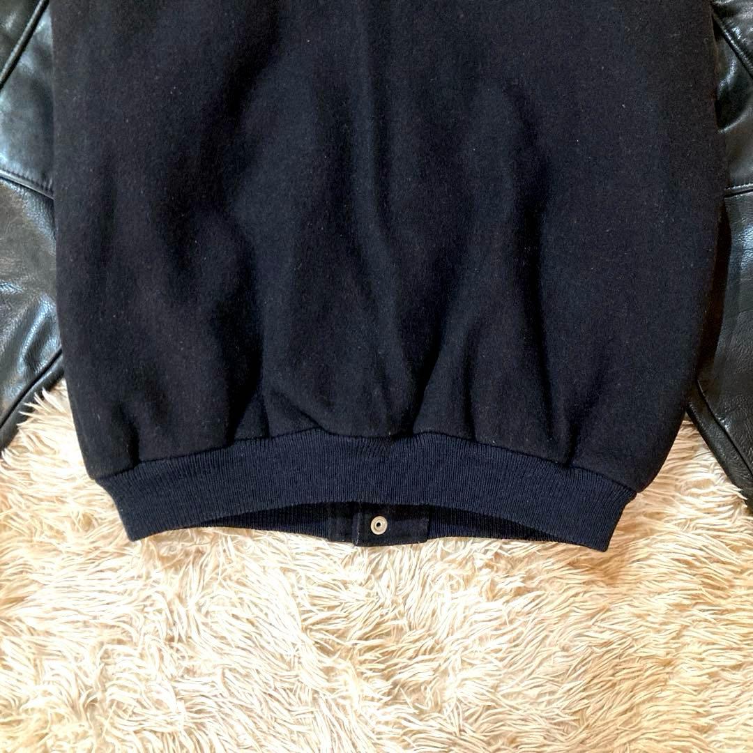 90’s ビンテージ Golden Bear スタジャン 袖レザー ブラック