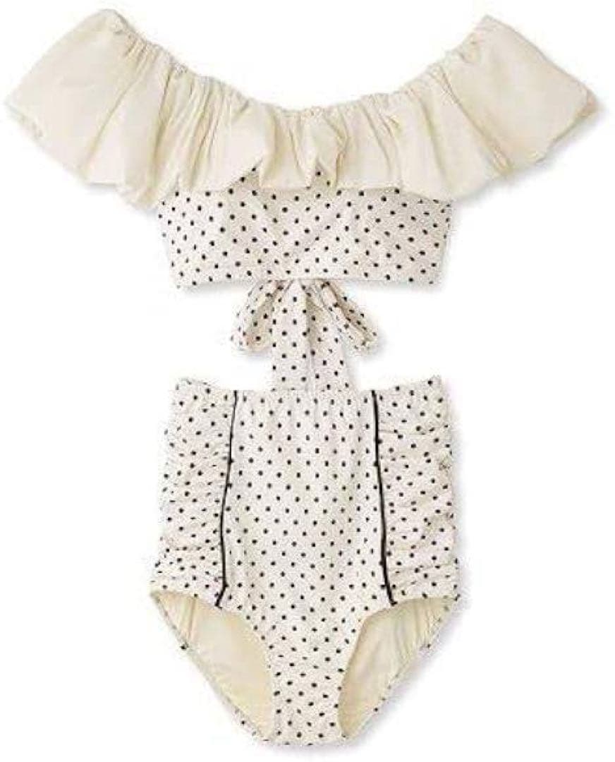 LilyBrown リリーブラウン 水着 ラッフルショルダーハイウエストビキニ