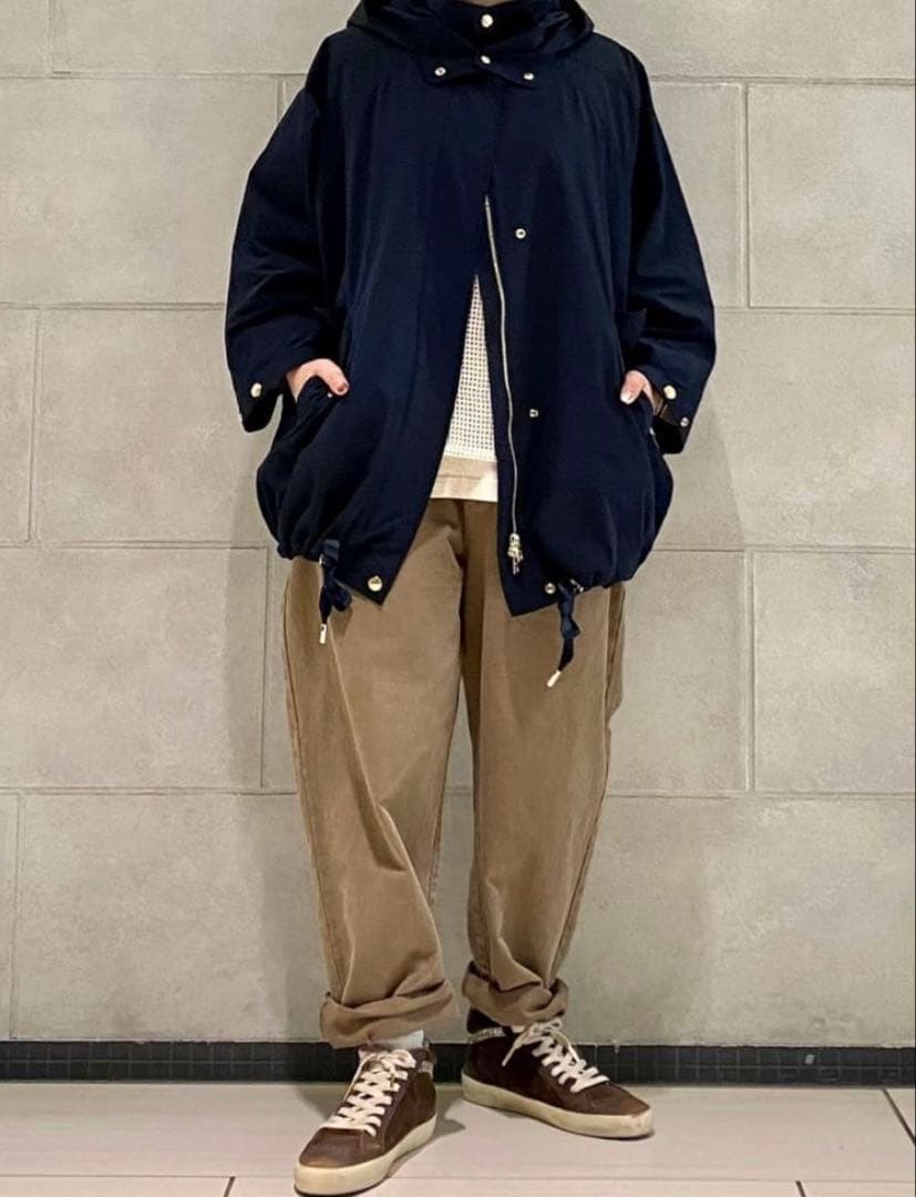 Vヘリンボンミリタリータックパンツ