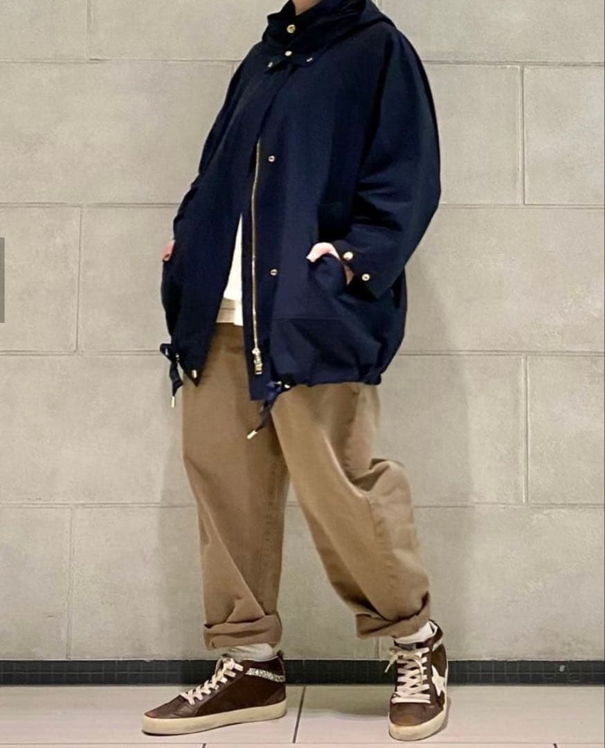 Vヘリンボンミリタリータックパンツ