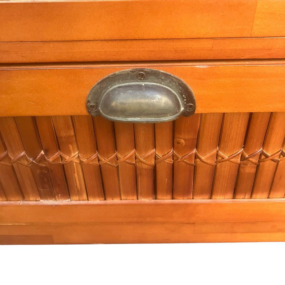 アジアン家具　バンブー　3段チェスト　キャビネット　インドネシア製　インテリア