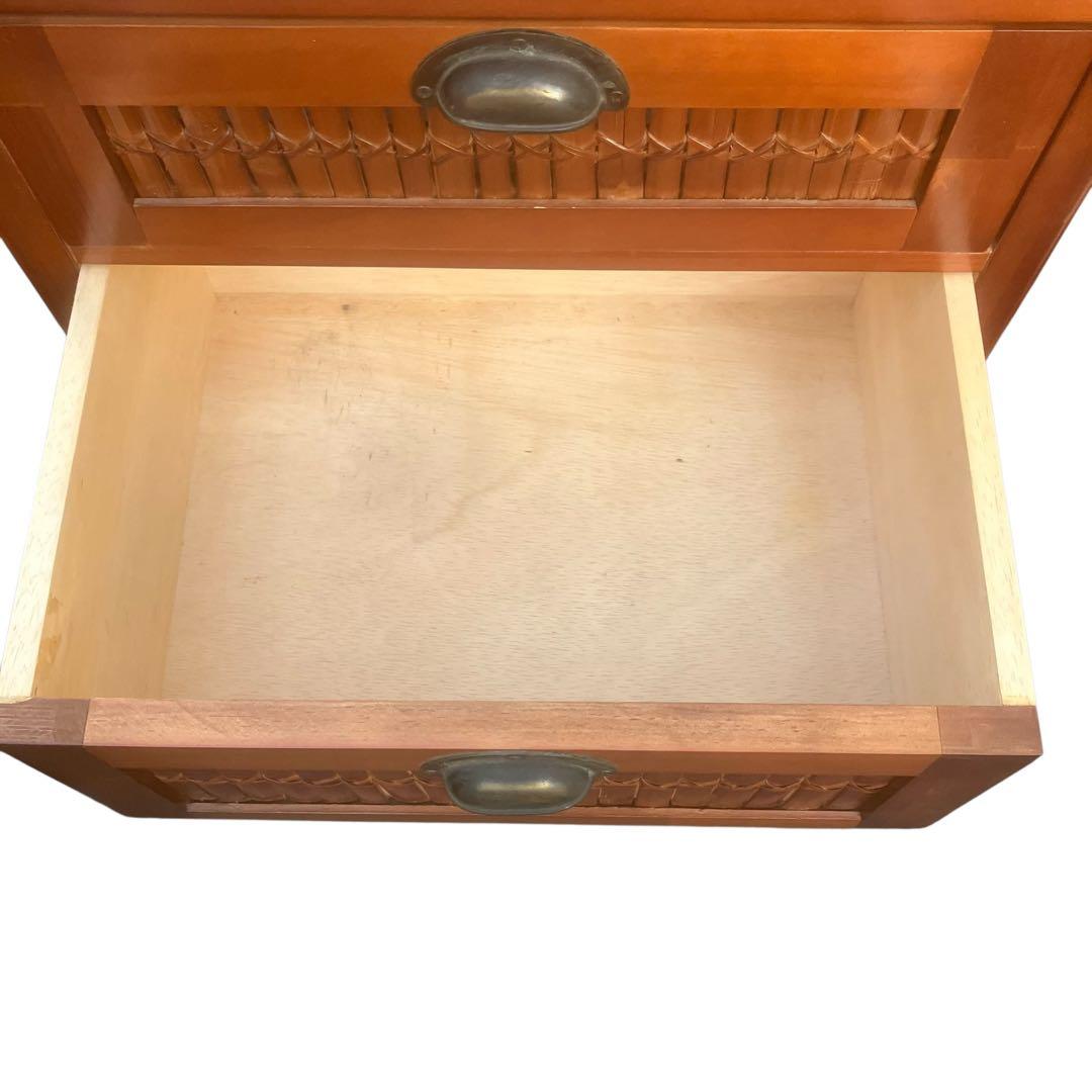 アジアン家具　バンブー　3段チェスト　キャビネット　インドネシア製　インテリア