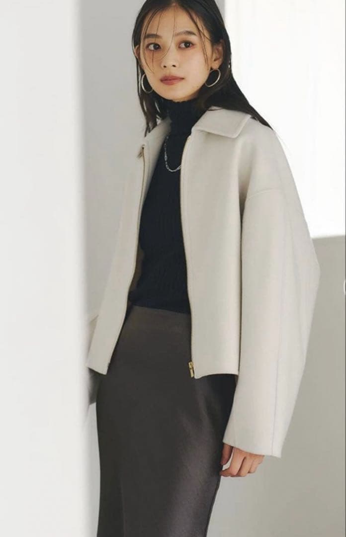 タグ付き新品未使用　アニュアンス　リバーウールショートコート