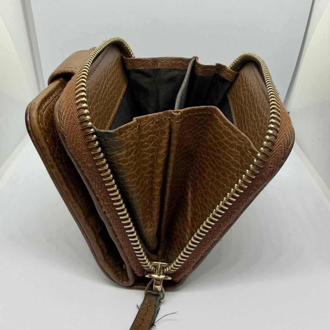 GUCCI グッチ コンパクトウォレット GGキャンバス×レザー