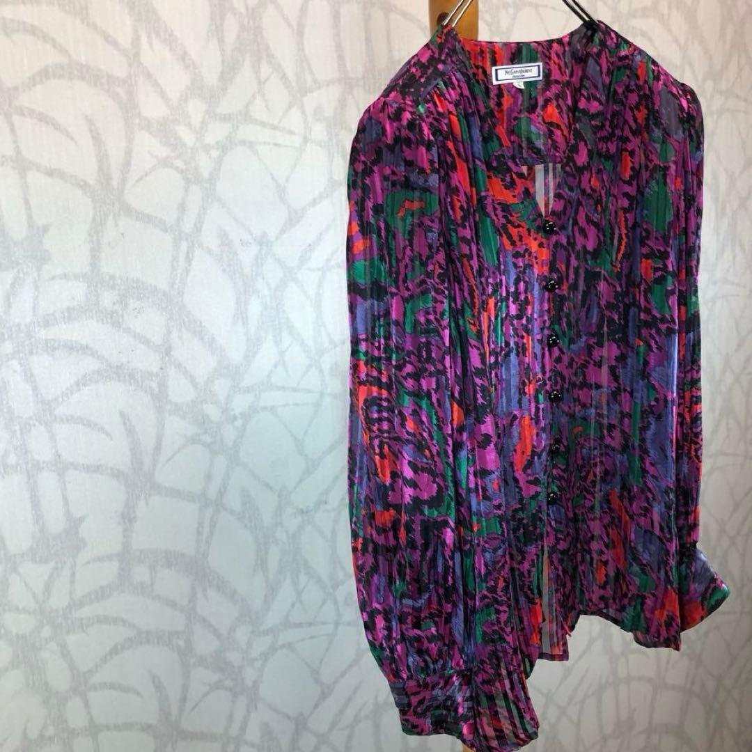 かおり様　シルク　Yves Saint Laurent 90s ジャケット　R