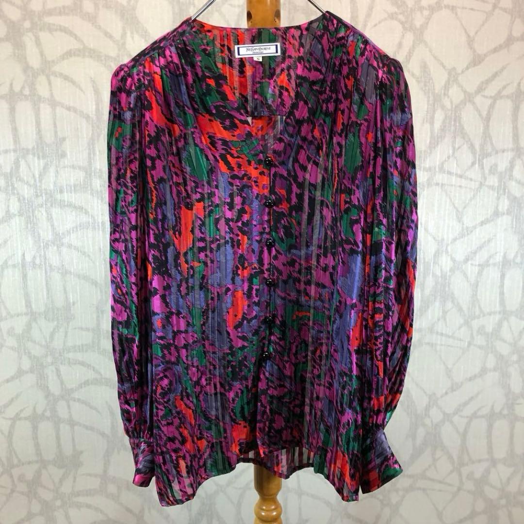 かおり様　シルク　Yves Saint Laurent 90s ジャケット　R