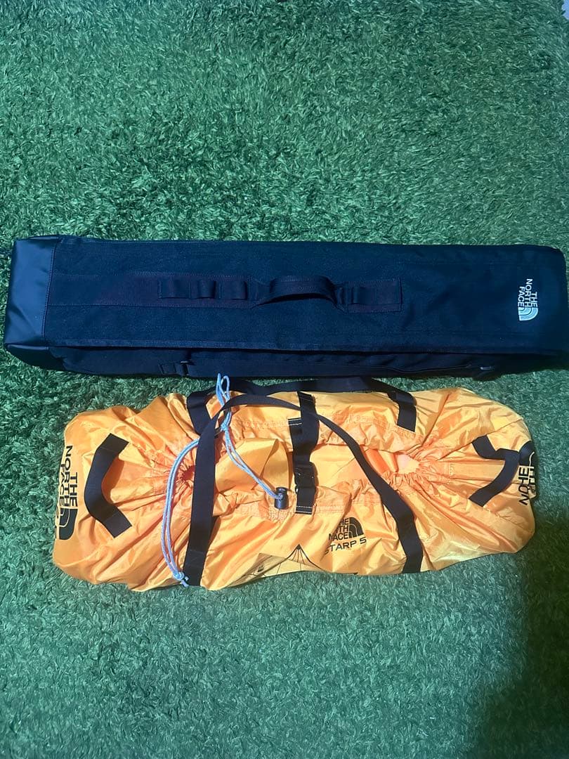 ⭐︎THE NORTH FACE タープ5 オレンジ ポール共に全て純正　未使用品