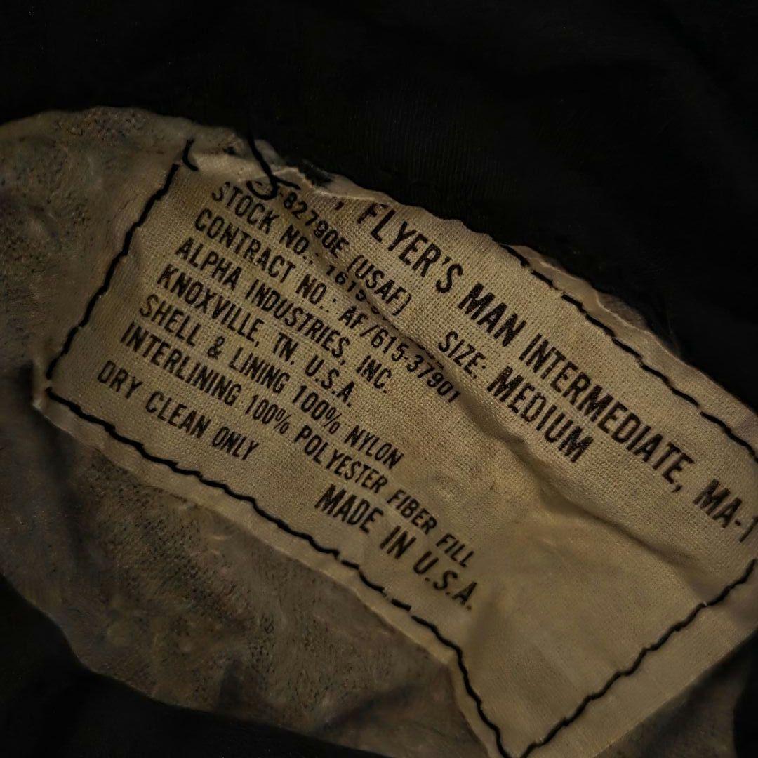 90s USA製 ALPHA INDUSTRIES MA-1 SIZE-M